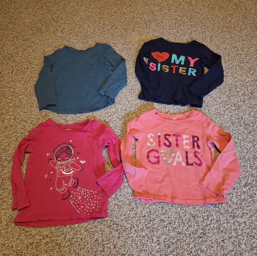 🎈2/$15 Carter's 5T Long Sleeve Tee Bundle
